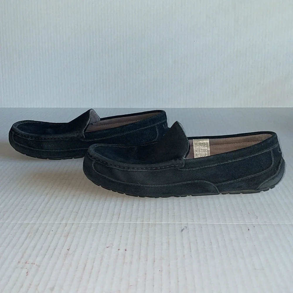 UGG Black Alder Faux Shearling Lined Slippers